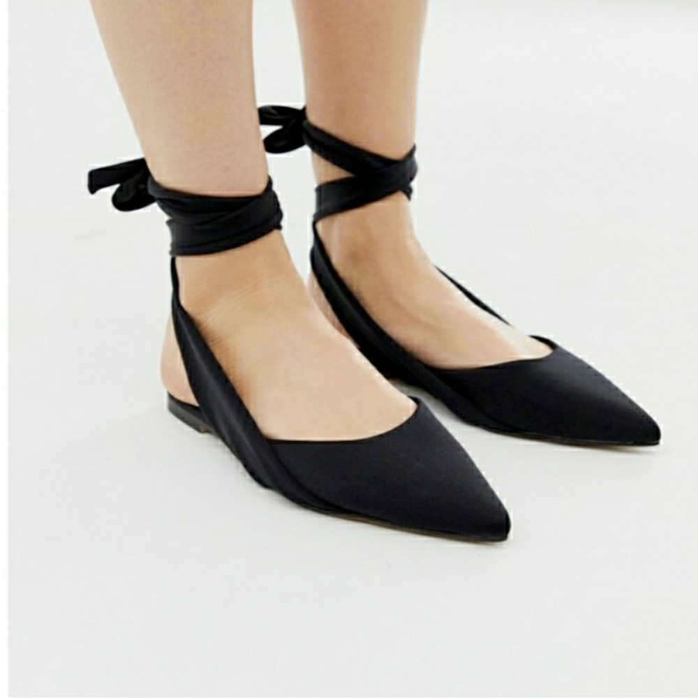 Asos Design pointed toe ballet flats size 6 - Picture 4 of 10